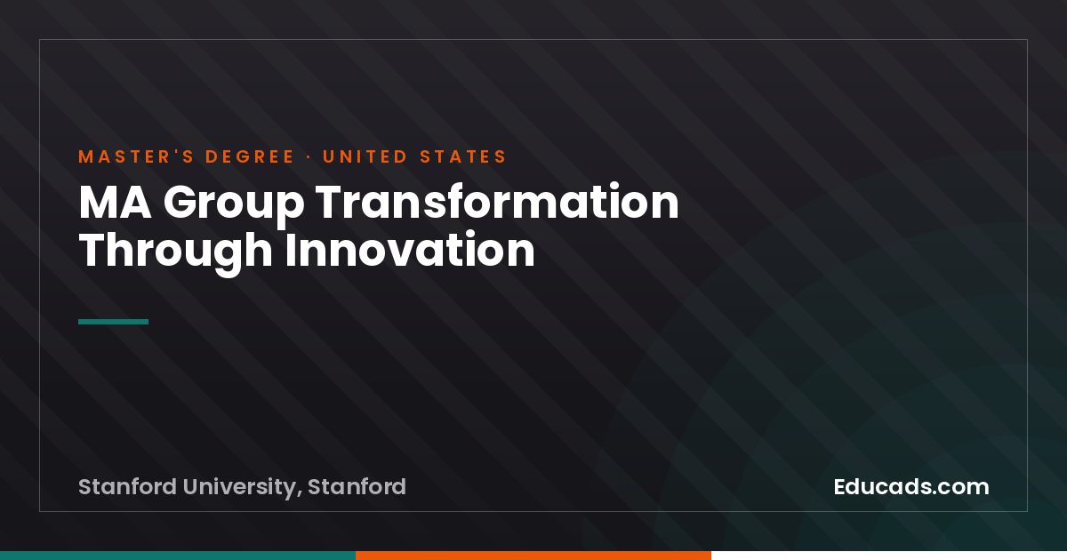 MA Group Transformation Through Innovation