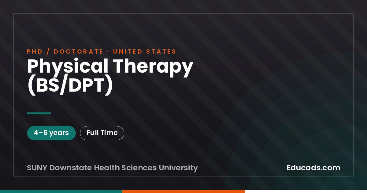 Physical Therapy (BS/DPT)