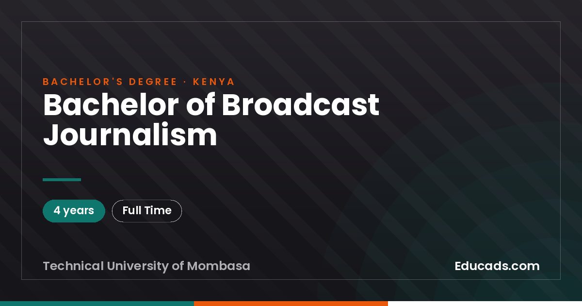 Bachelor of Broadcast Journalism