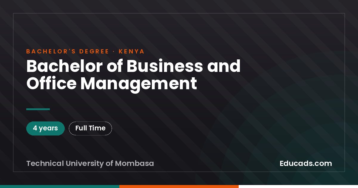 Bachelor of Business and Office Management