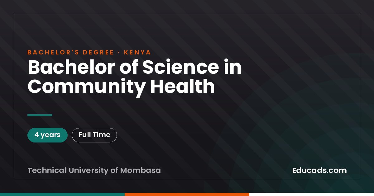 Bachelor of Science in Community Health