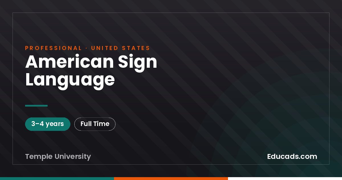 American Sign Language