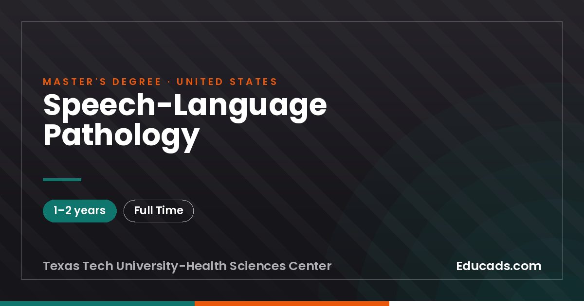 Speech-Language Pathology