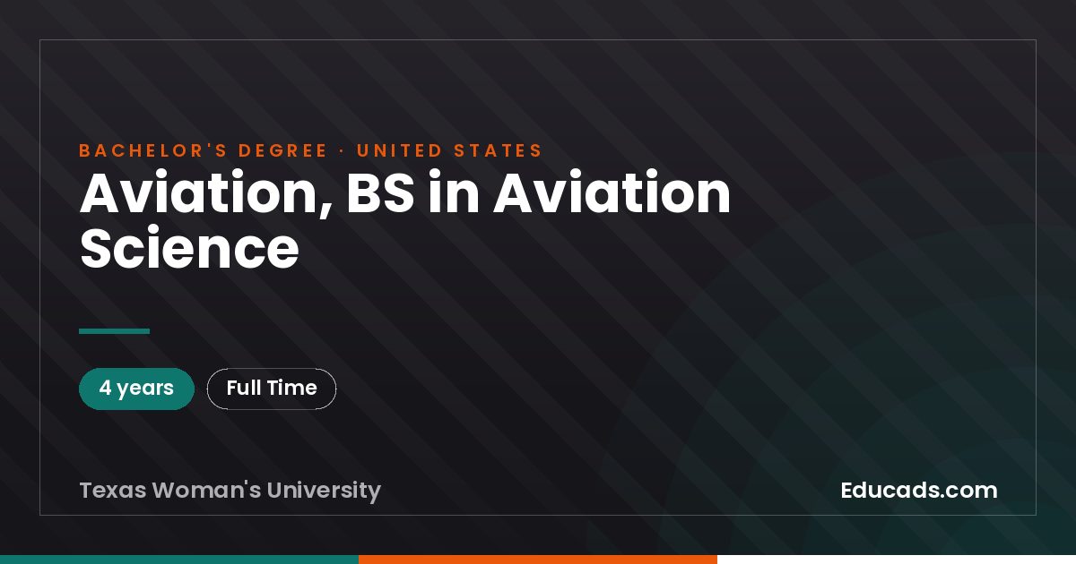 Aviation, BS in Aviation Science