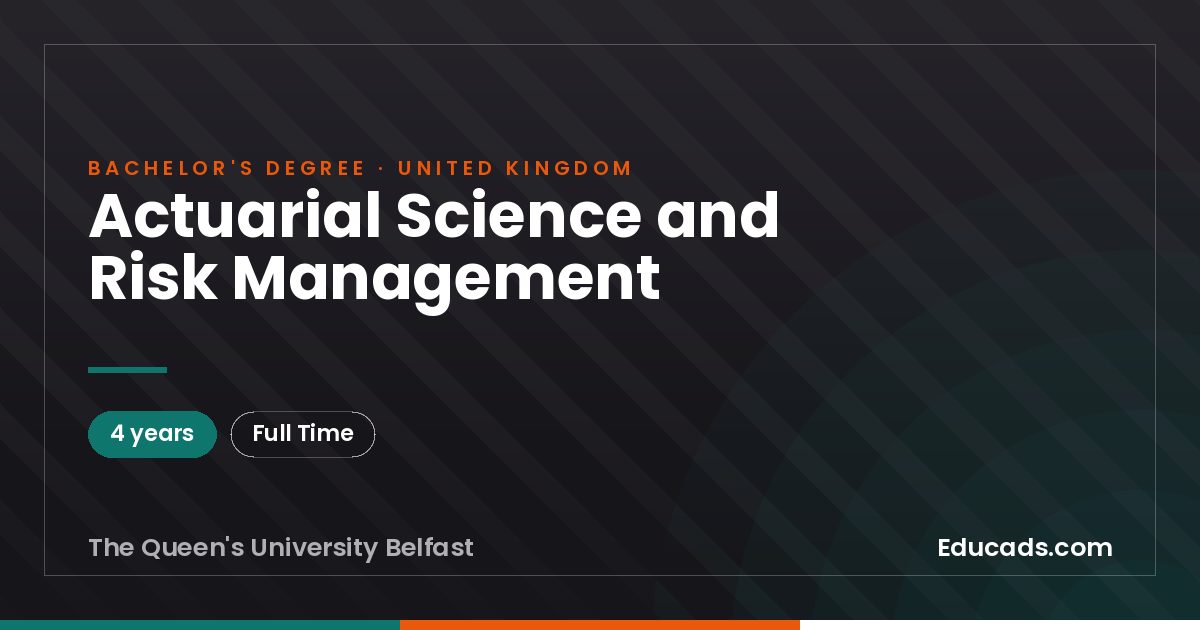 Actuarial Science and Risk Management