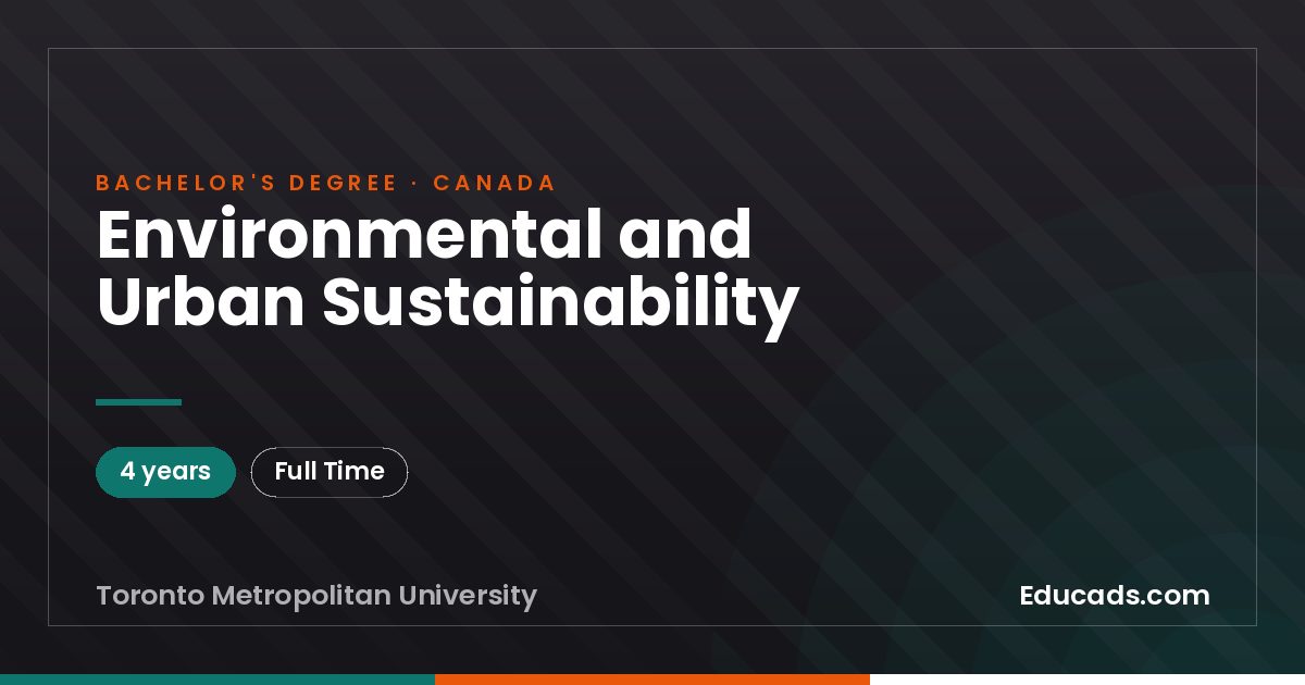 Environmental and Urban Sustainability