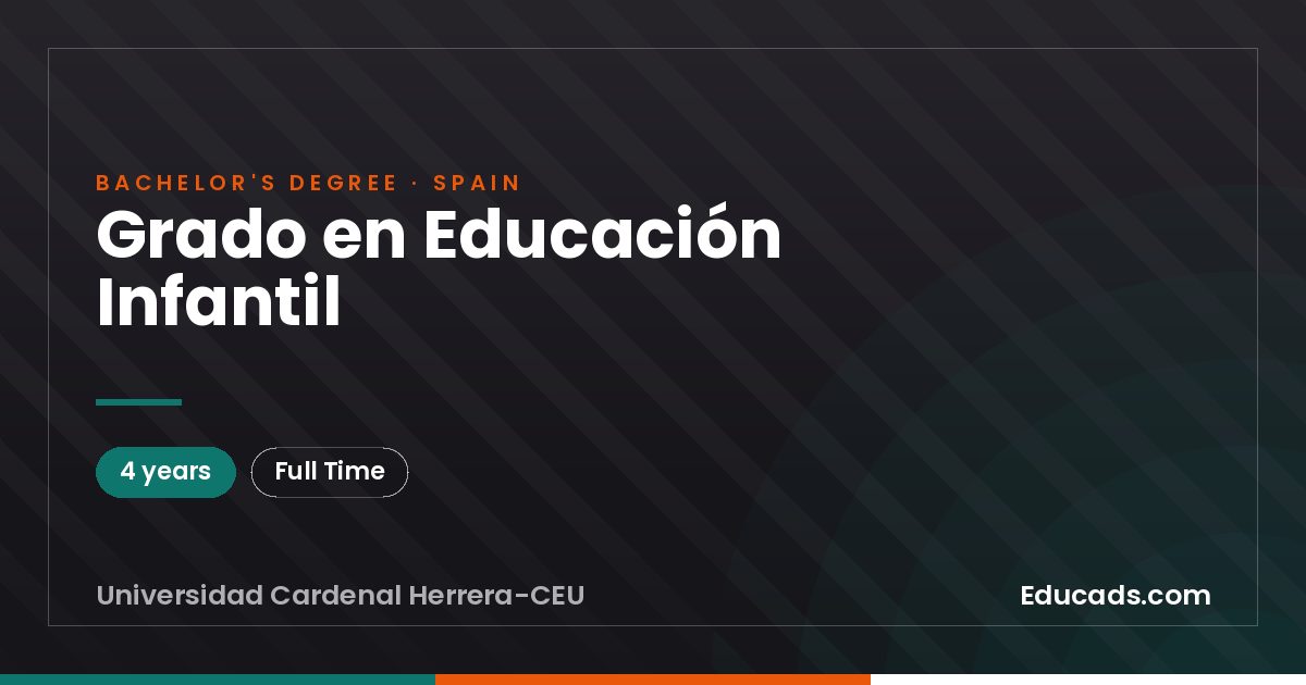 Grado en Educación Infantil