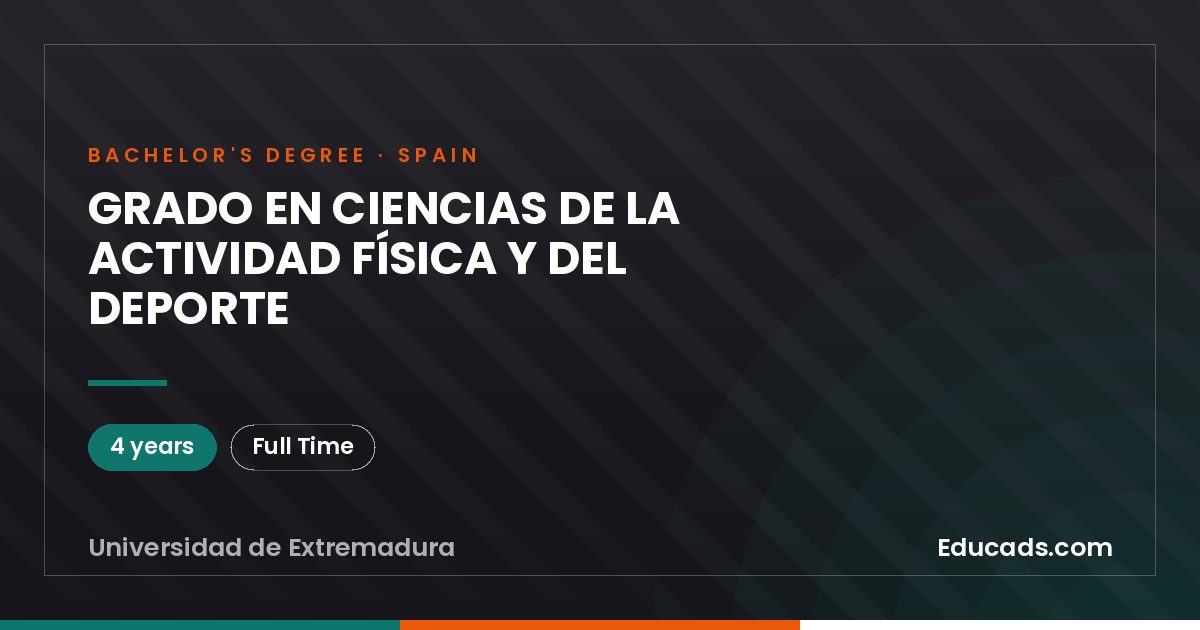 GRADO EN CIENCIAS DE LA ACTIVIDAD FÍSICA Y DEL DEPORTE