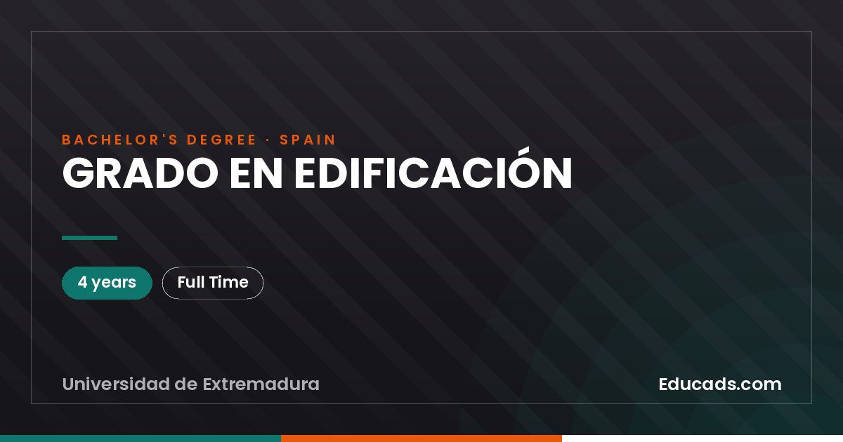 GRADO EN EDIFICACIÓN