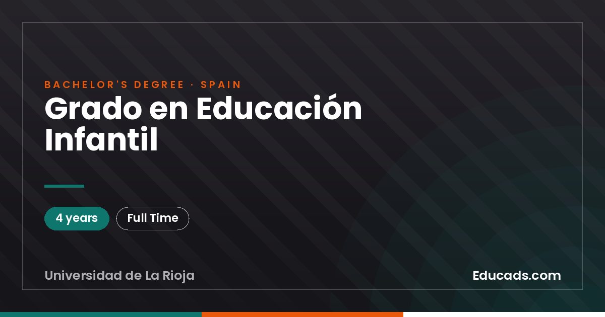 Grado en Educación Infantil