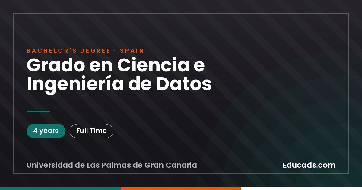 Grado en Ciencia e Ingeniería de Datos