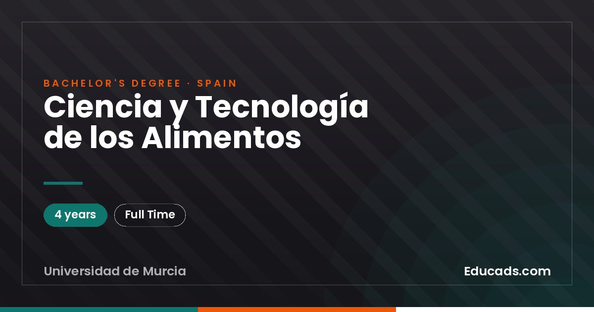 Ciencia y Tecnología de los Alimentos