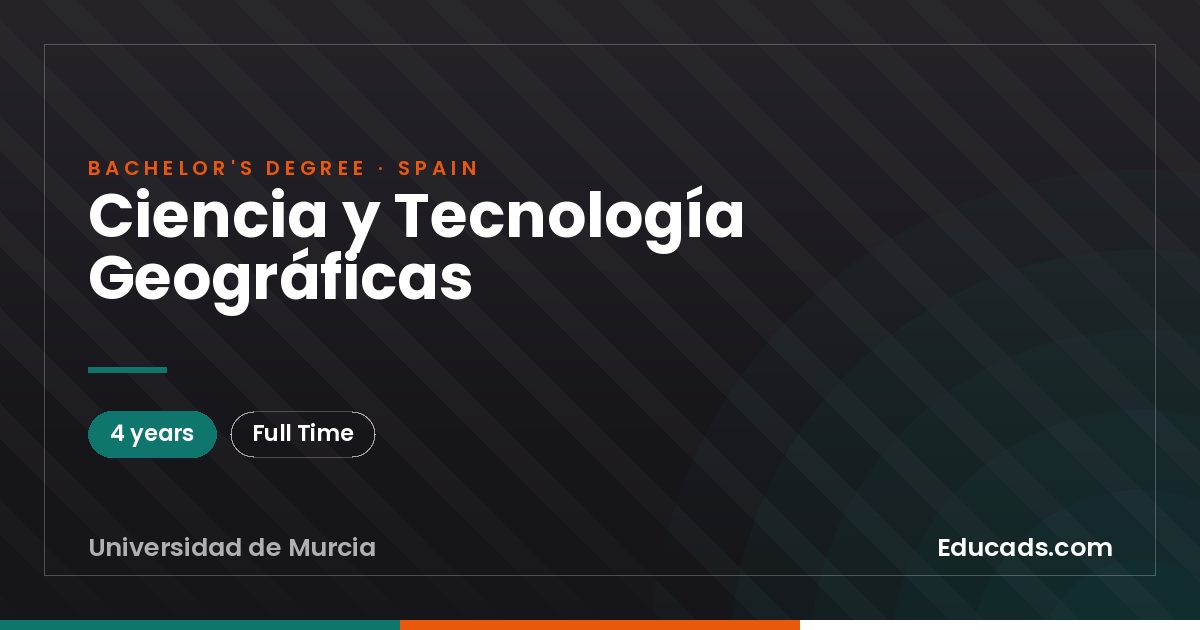 Ciencia y Tecnología Geográficas