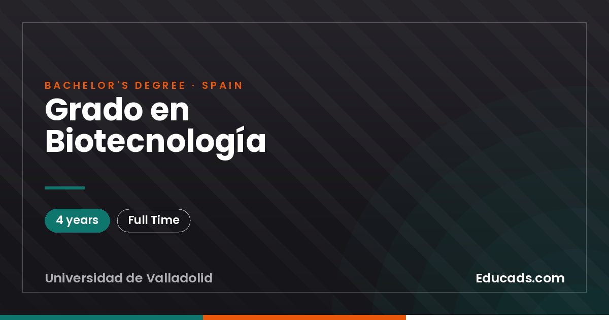 Grado en Biotecnología