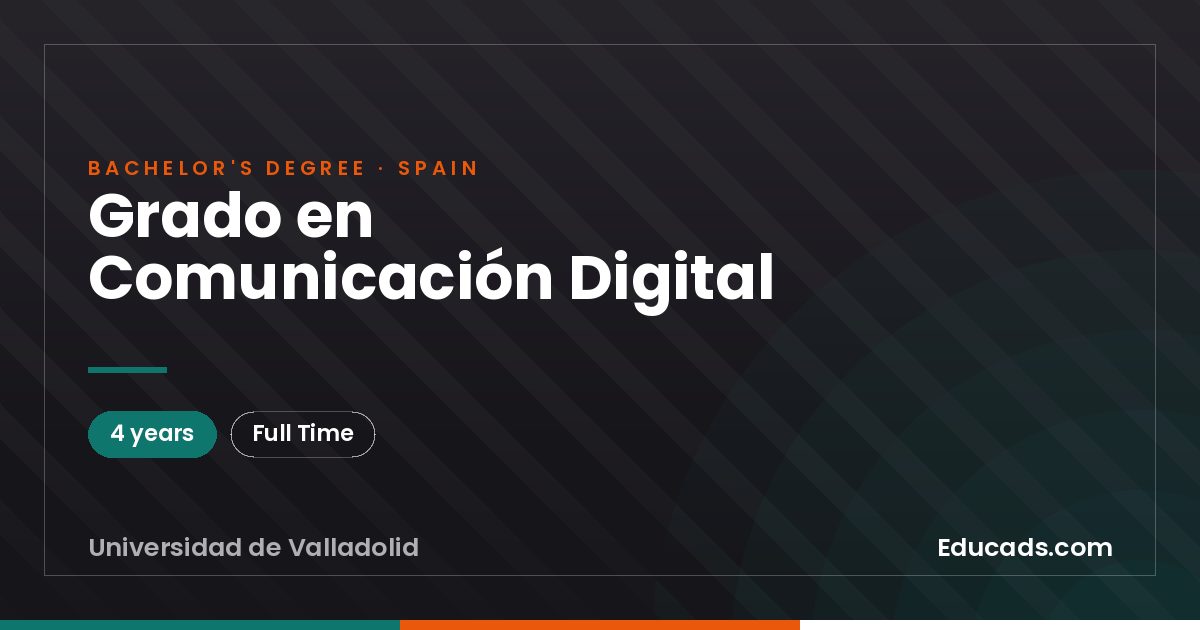 Grado en Comunicación Digital