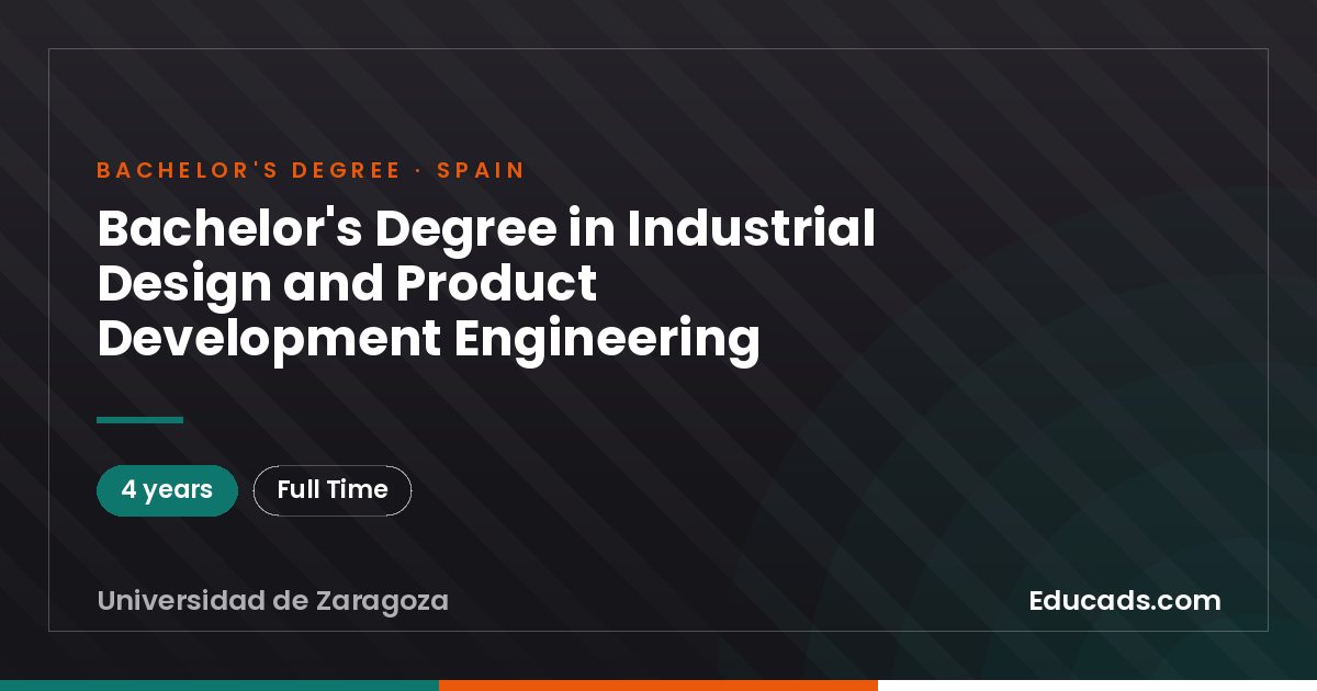 Bachelor's Degree in Industrial Design and Product Development Engineering