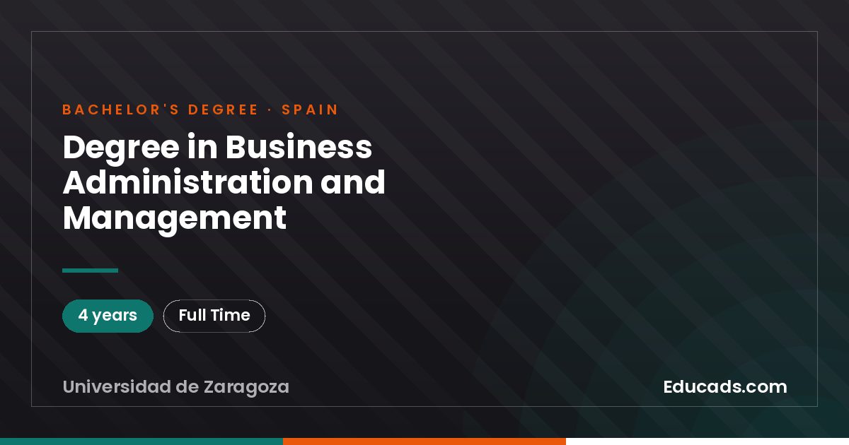 Degree in Business Administration and Management
