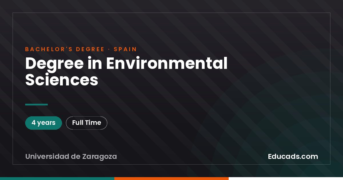 Degree in Environmental Sciences