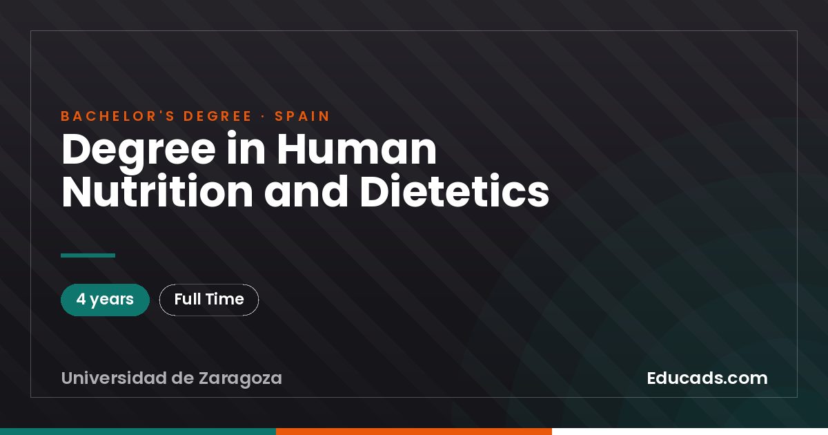 Degree in Human Nutrition and Dietetics