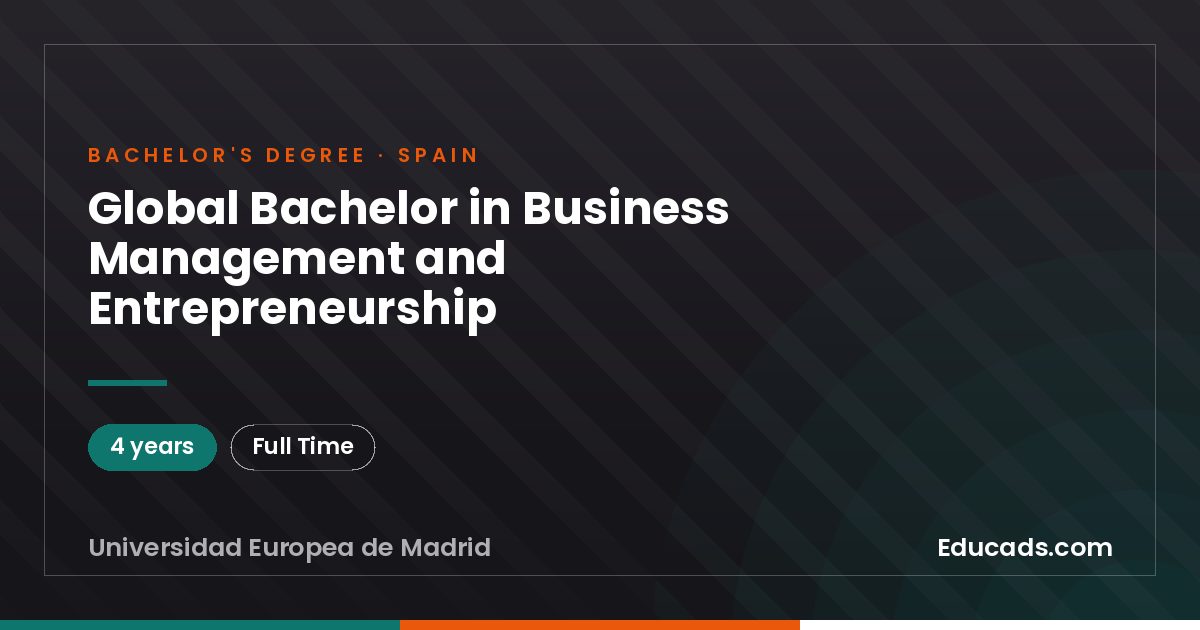 Global Bachelor in Business Management and Entrepreneurship