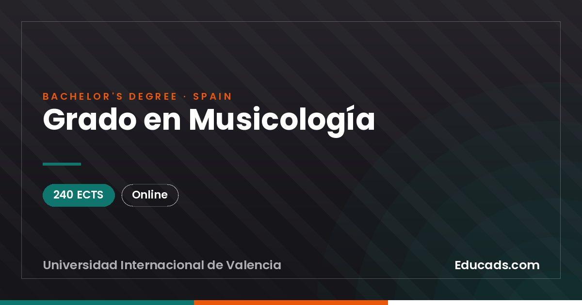 Grado en Musicología