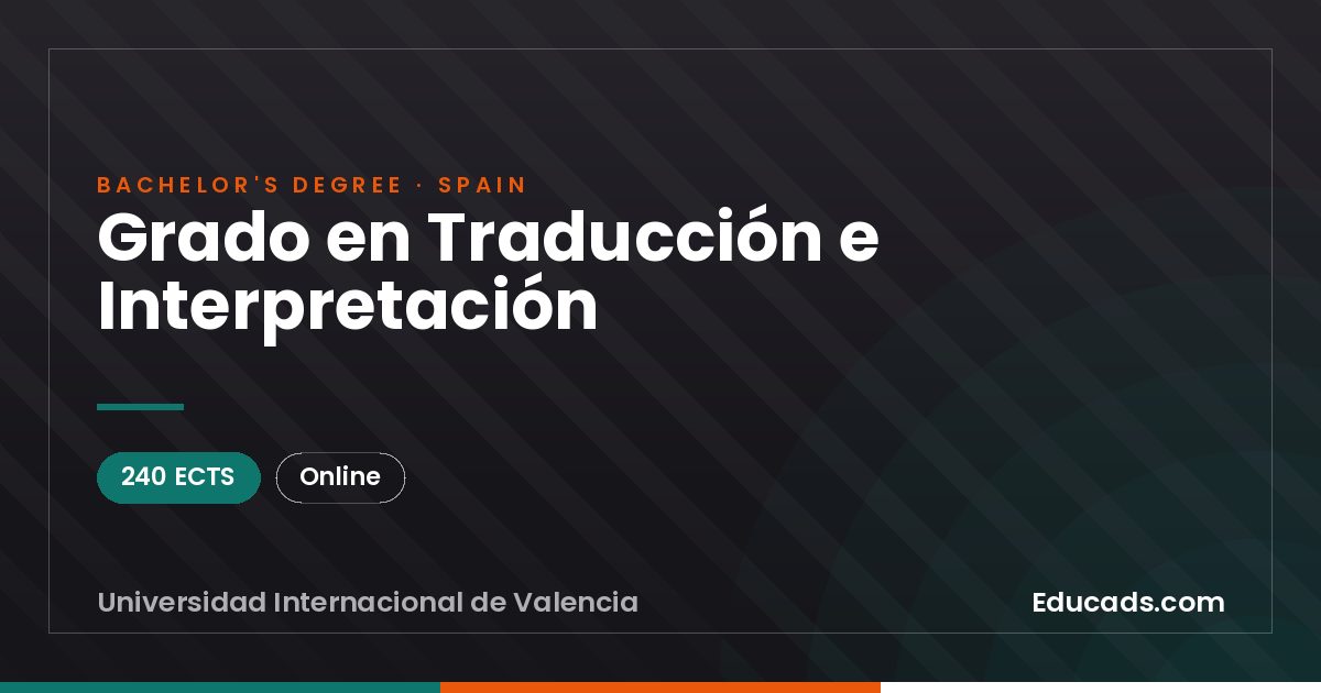 Grado en Traducción e Interpretación