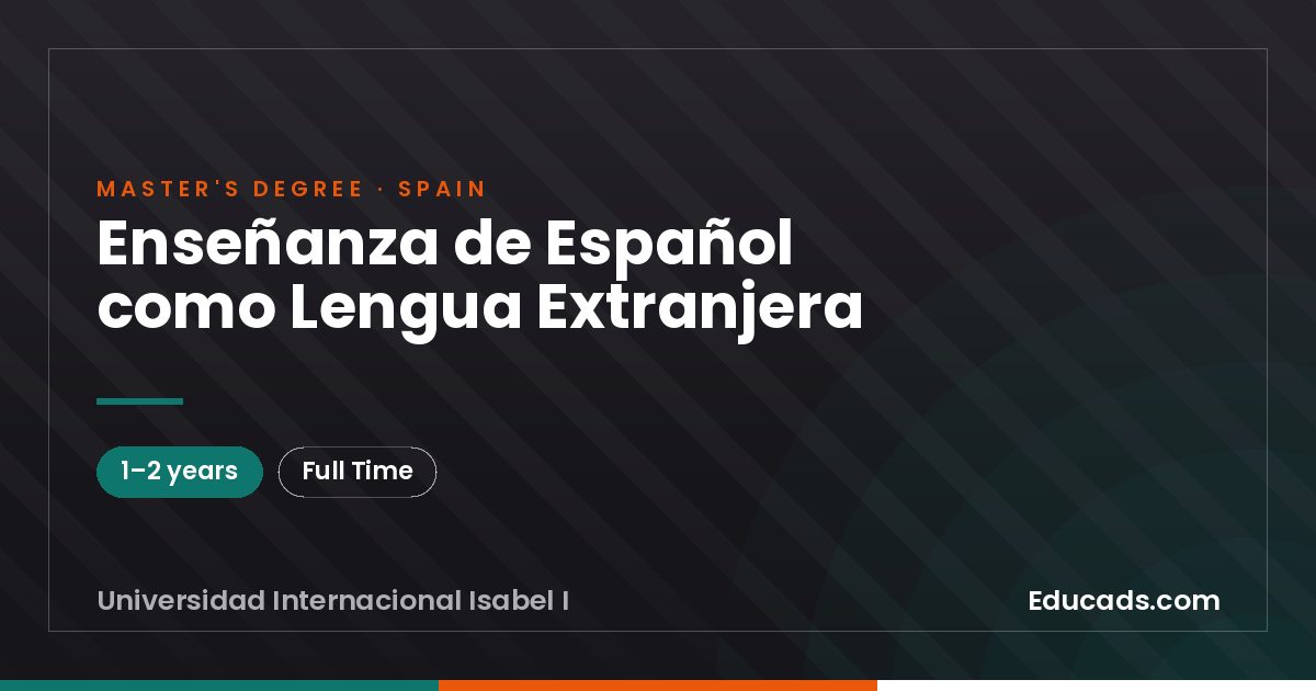 Enseñanza de Español como Lengua Extranjera