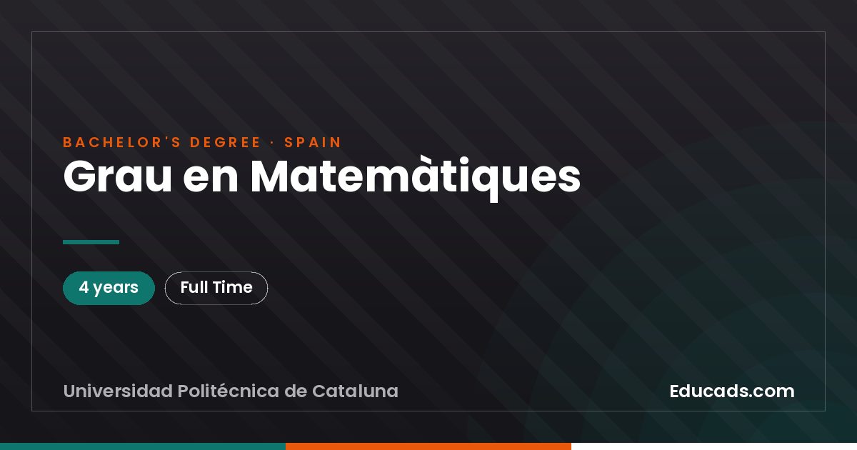 Grau en Matemàtiques