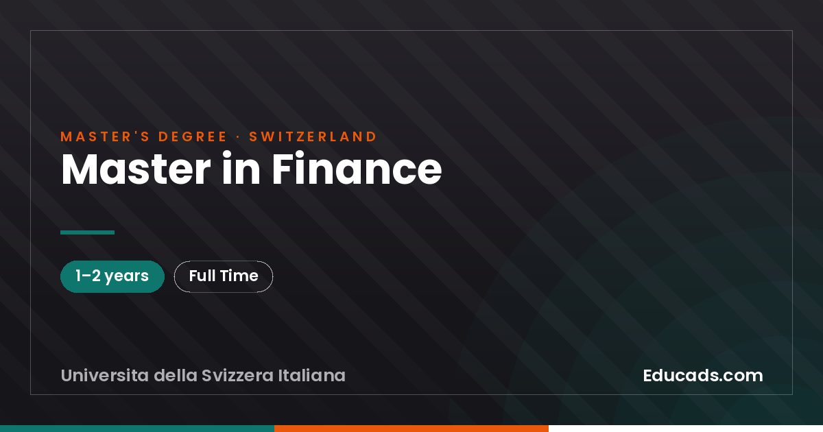 Master in Finance