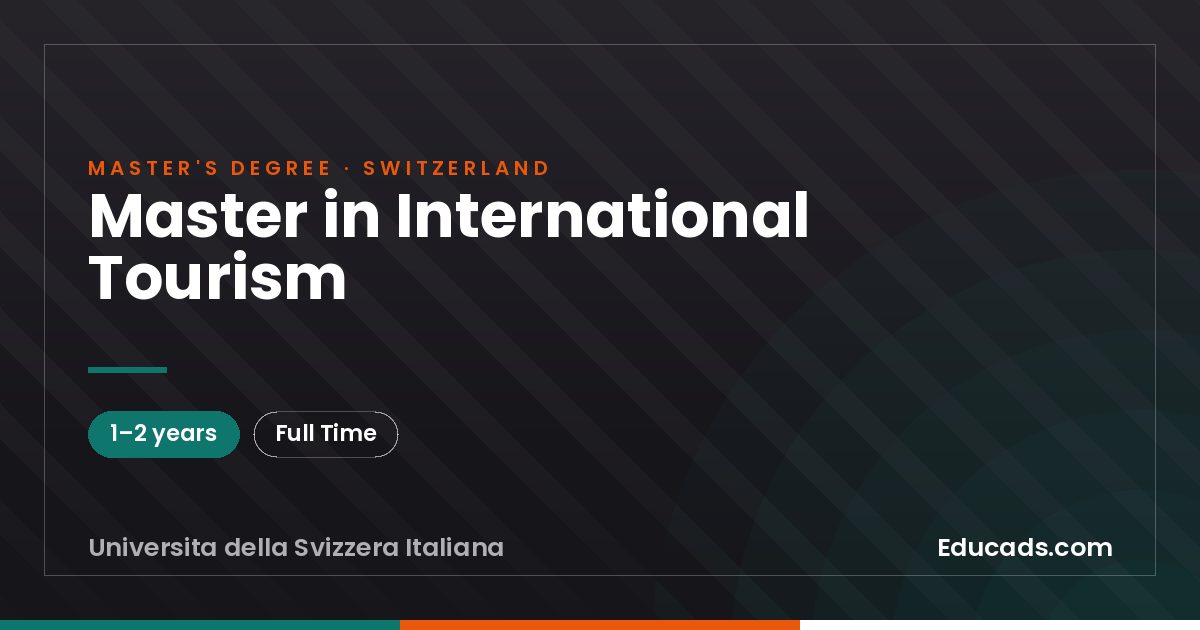 Master in International Tourism