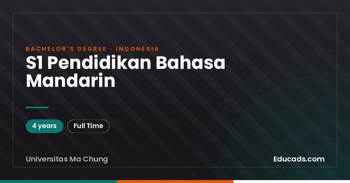 S1 Pendidikan Bahasa Mandarin