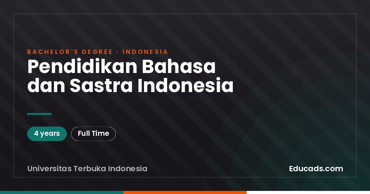 Pendidikan Bahasa dan Sastra Indonesia