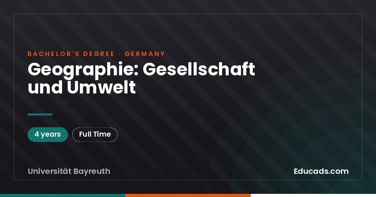Geographie: Gesellschaft und Umwelt