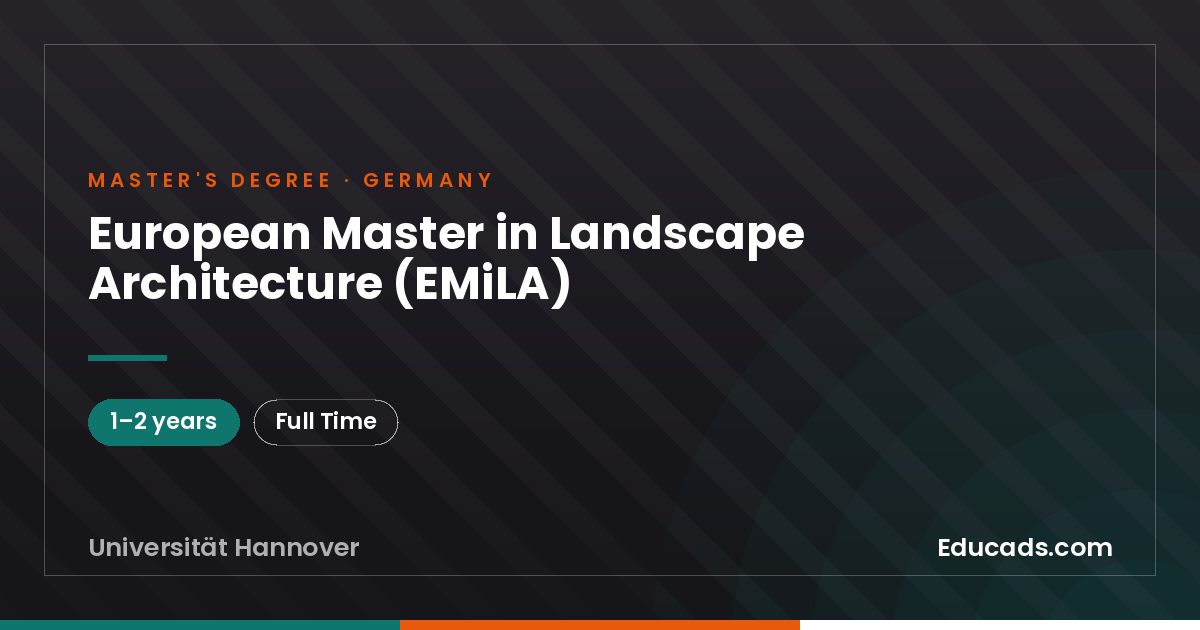 European Master in Landscape Architecture (EMiLA)