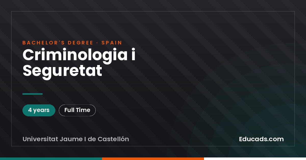 Criminologia i Seguretat