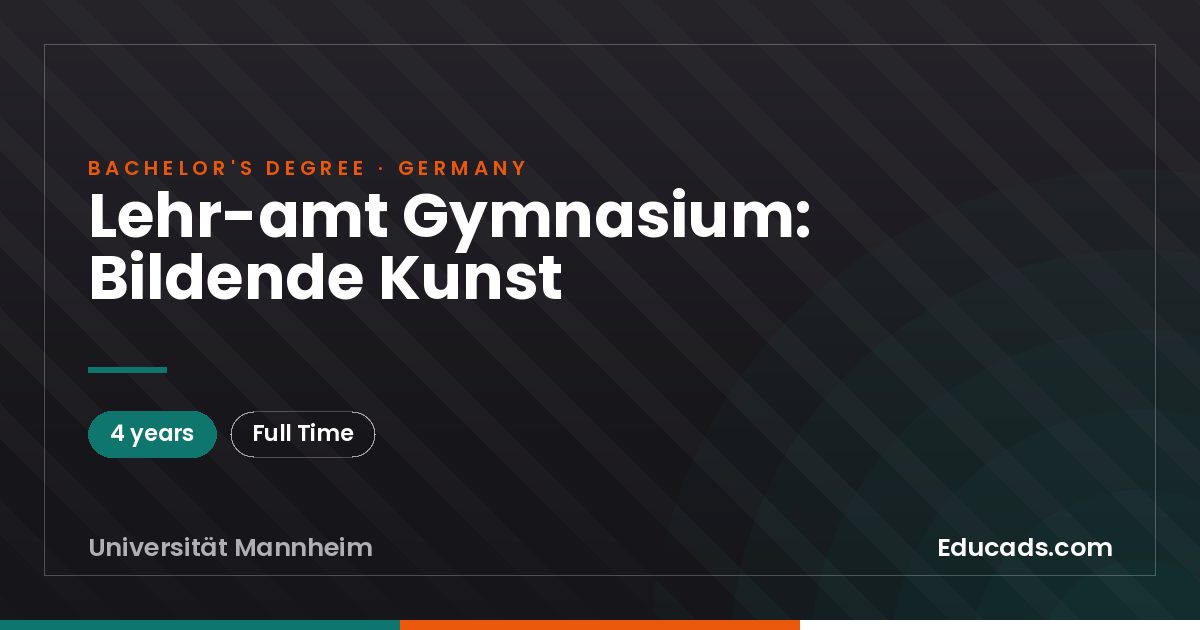 Lehr­amt Gymnasium: Bildende Kunst