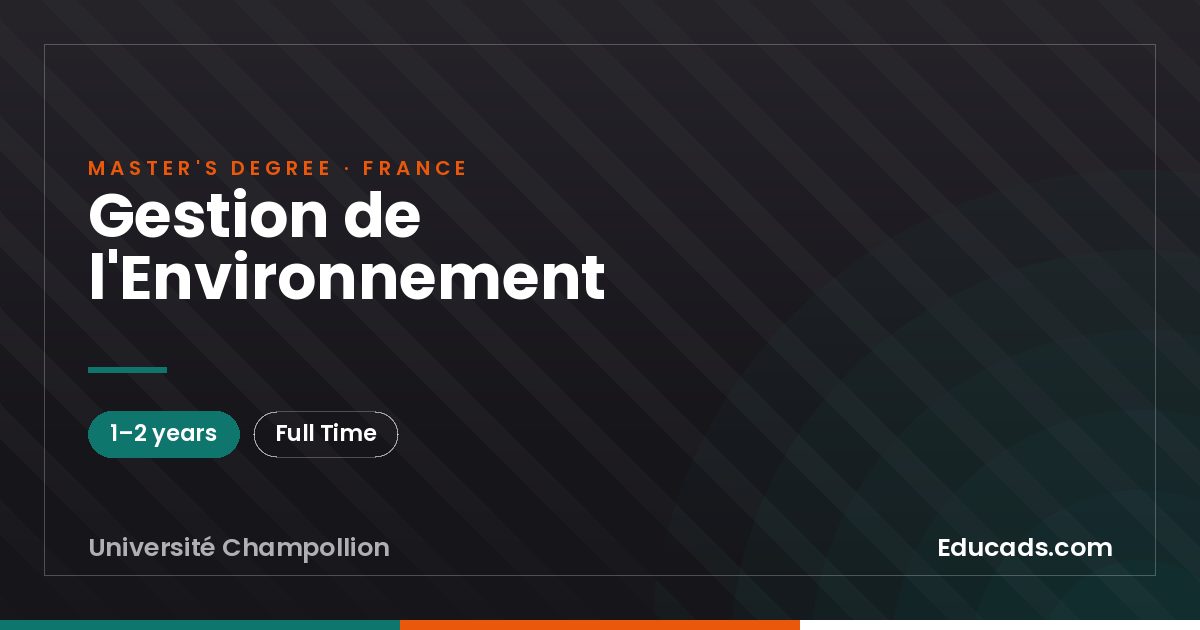 Gestion de l'Environnement