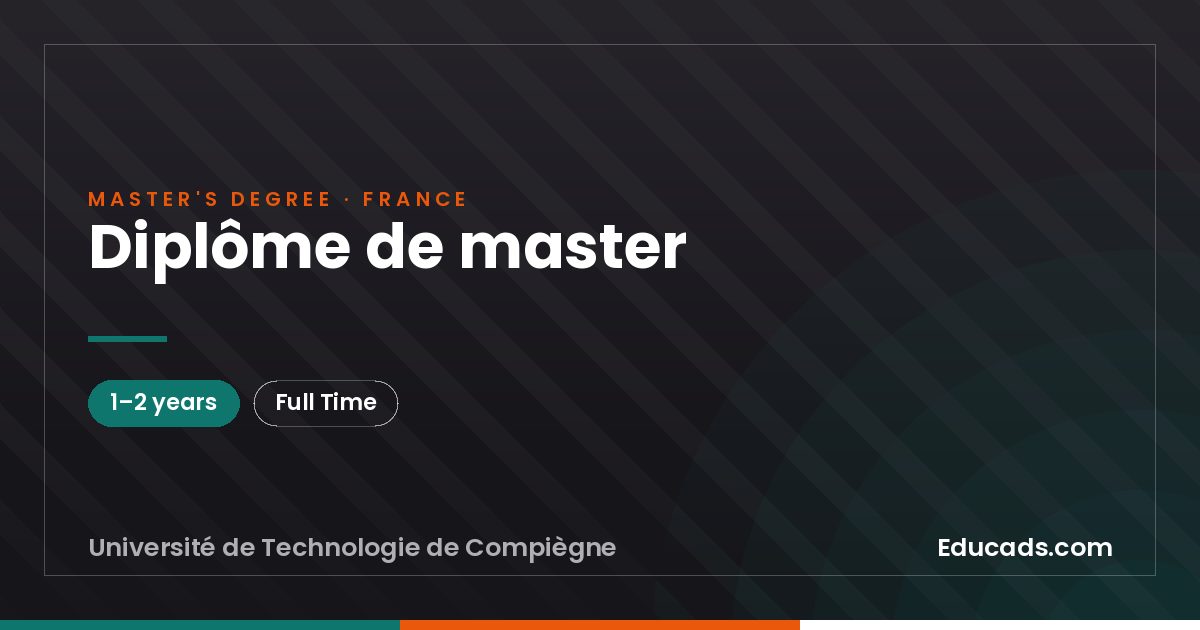 Diplôme de master