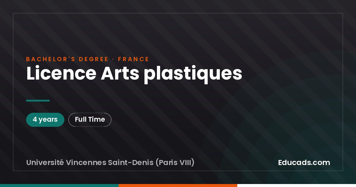 Licence Arts plastiques
