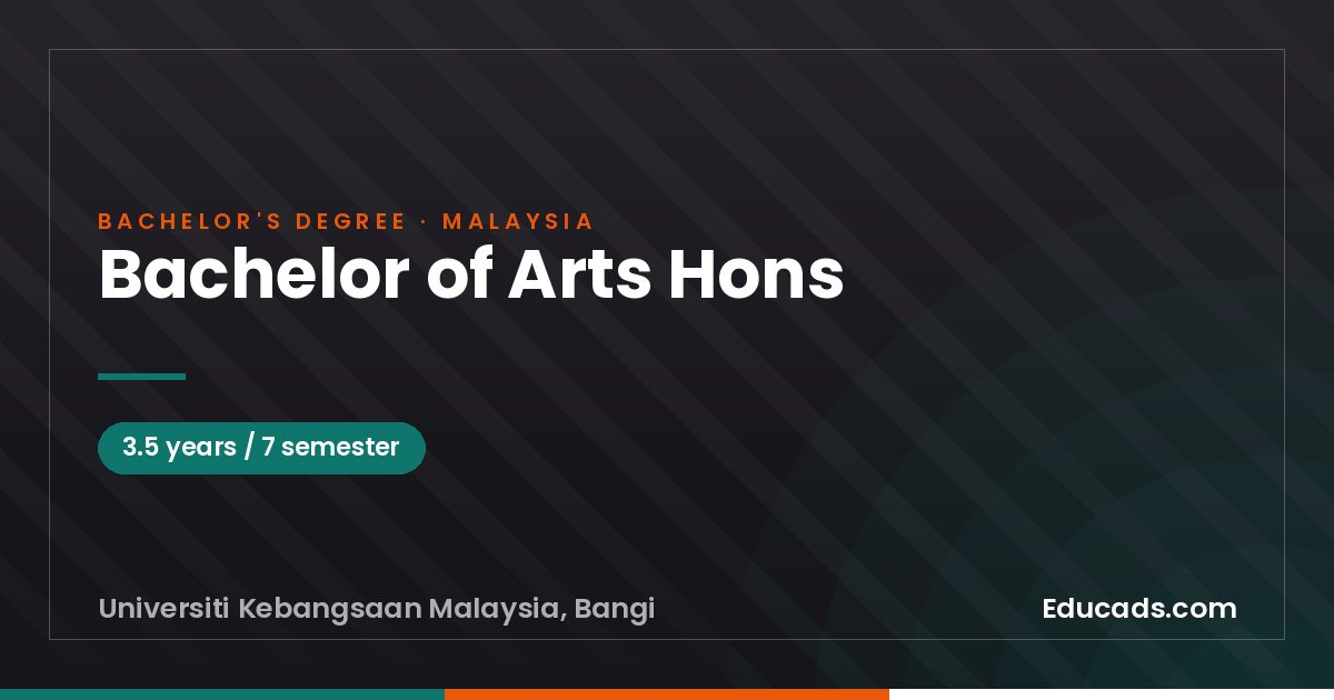 Bachelor of Arts Hons