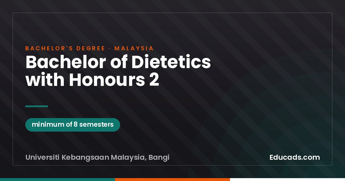 Bachelor of Dietetics with Honours 2
