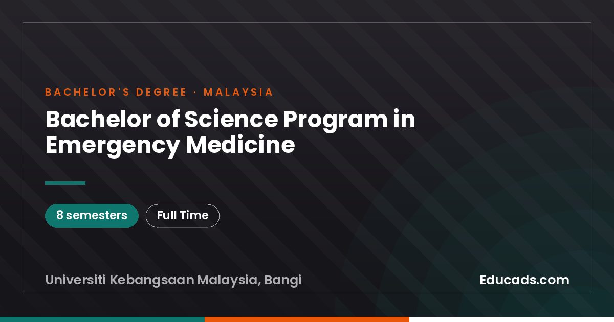 Bachelor of Science Program in Emergency Medicine