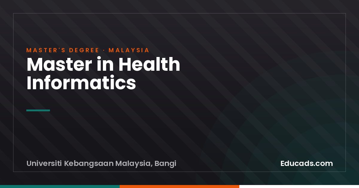Master in Health Informatics