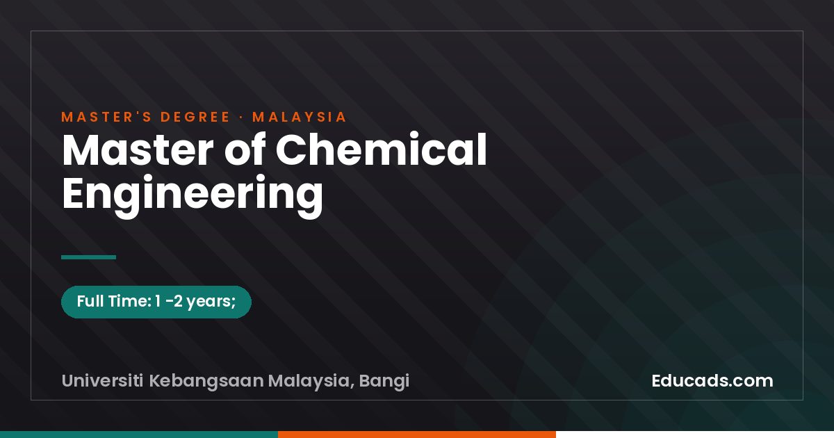 Master of Chemical Engineering