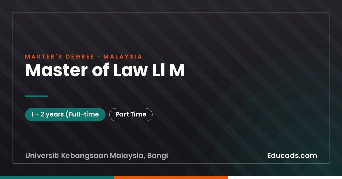 Master of Law Ll M