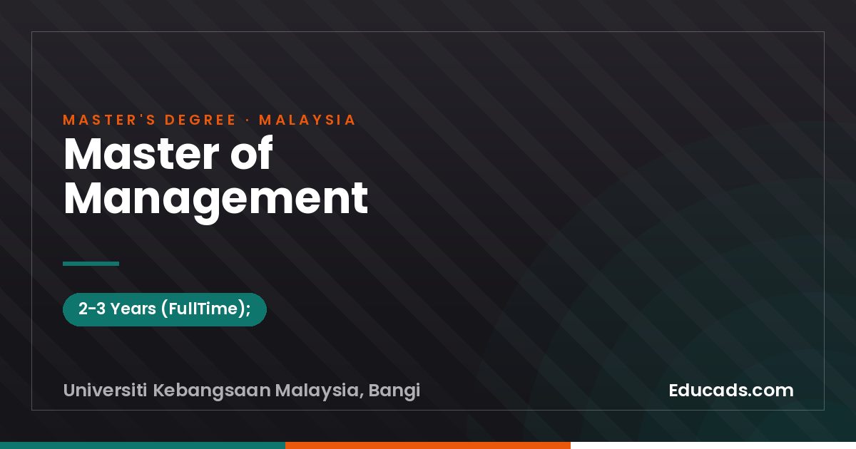 Master of Management