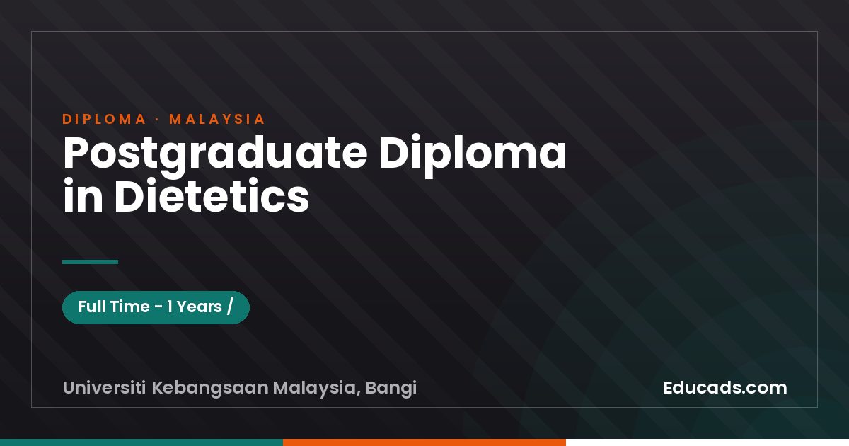 Postgraduate Diploma in Dietetics