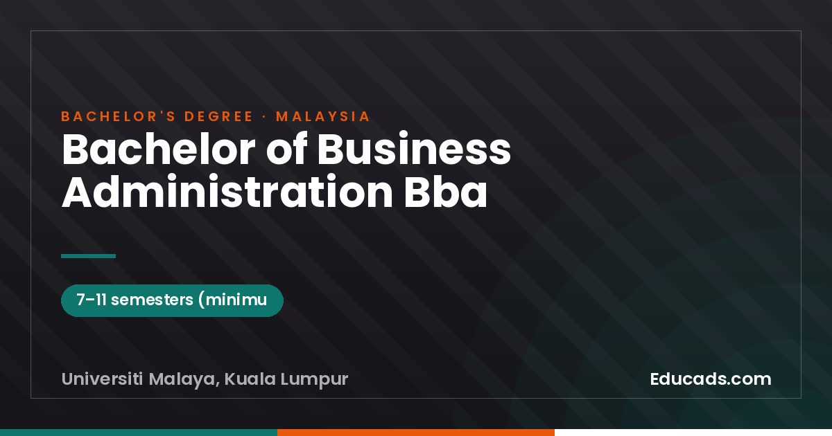 Bachelor of Business Administration Bba