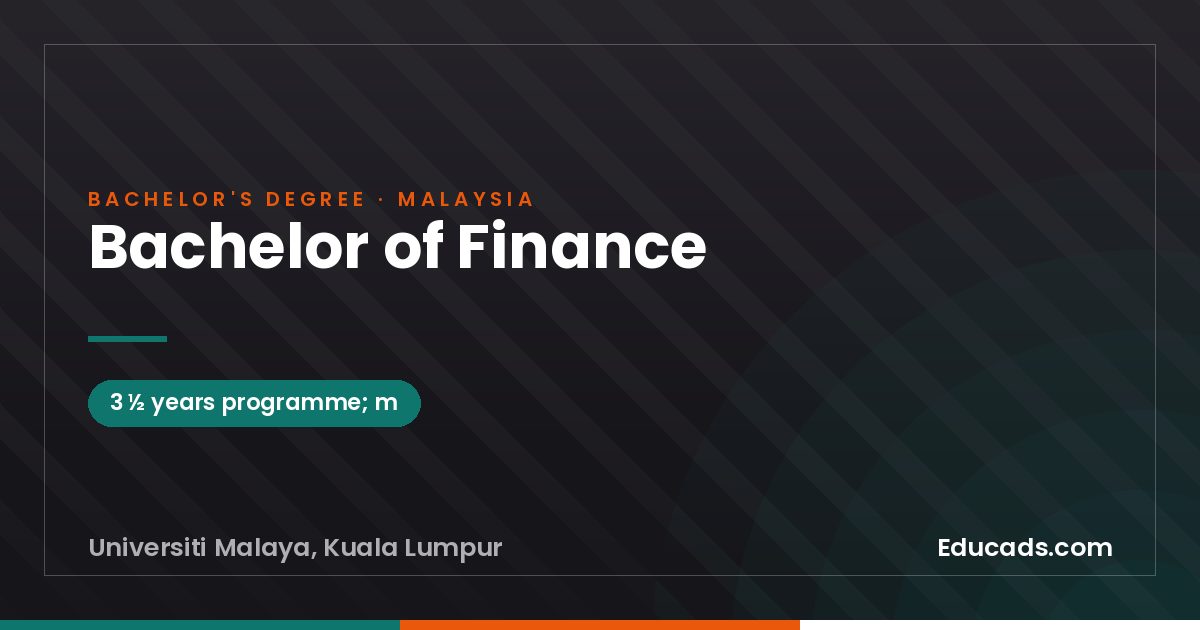 Bachelor of Finance