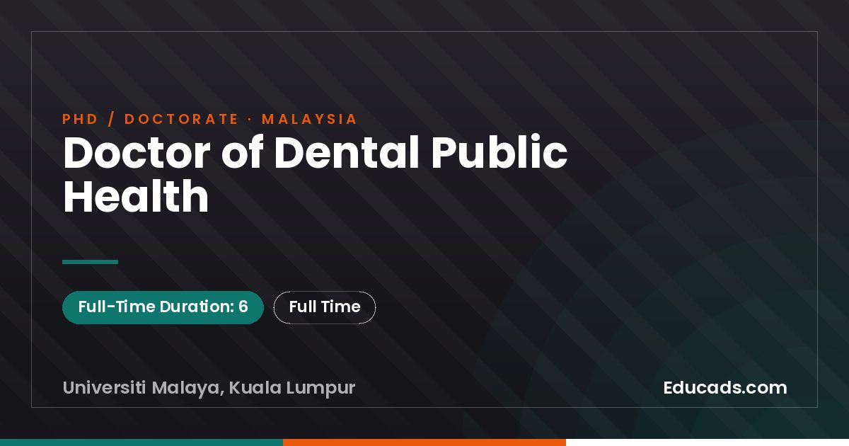 Doctor of Dental Public Health